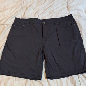 Prana Men's Dark Gray Flat Front Shorts